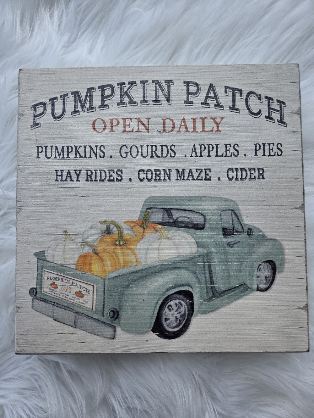 Pumpkin Patch Truck Wall Sign - Wall Decor